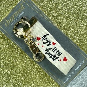 Charmed Canvas Key Holder with Swarovski